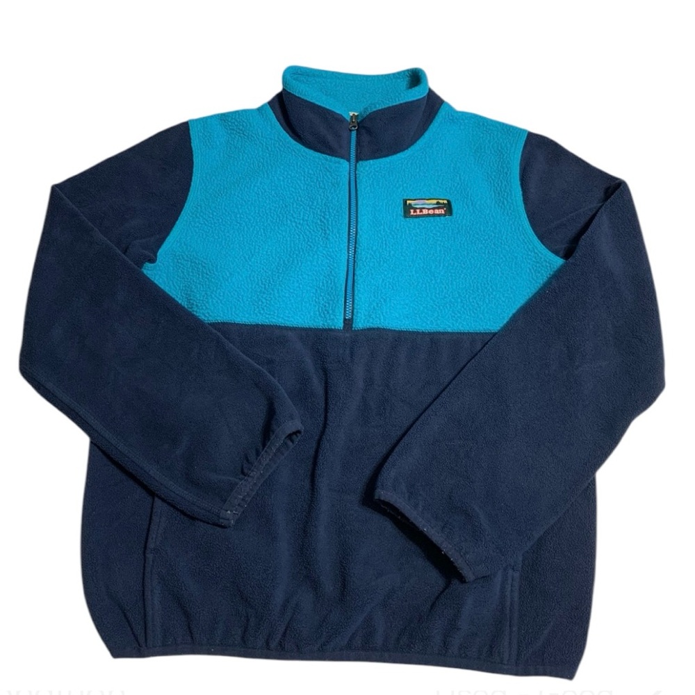 L.L.Bean Quarter Zip Pullover Fleece, Size M 10-12